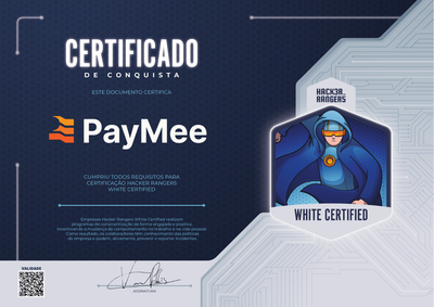 PayMee - Hacker Rangers White Certified
