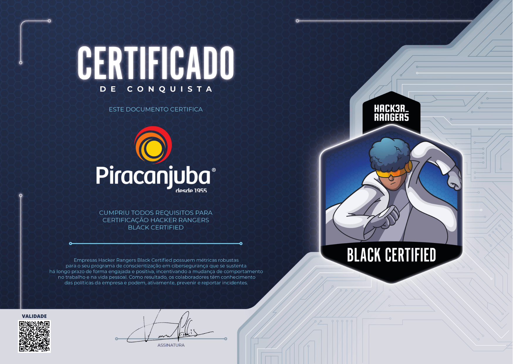 Piracanjuba - Hacker Rangers Black Certified
