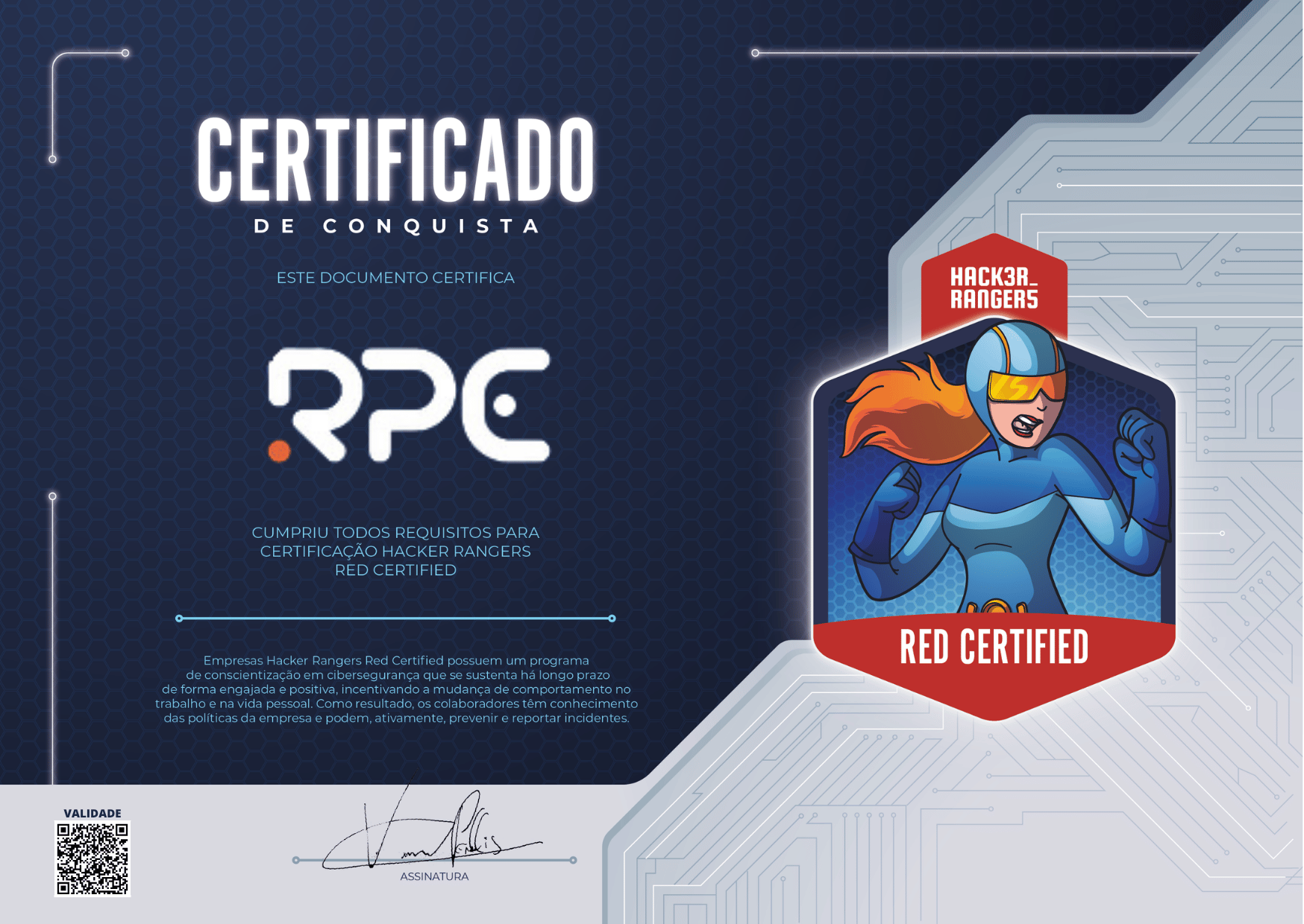 RPE Retail Payment Ecosystem S.A. - Hacker Rangers Red Certified