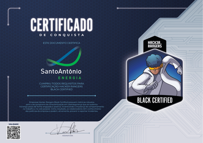Santo Antônio Energia - Hacker Rangers Black Certified